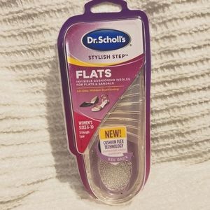 New Dr.Scholl's Stylish Step Cushioning Insoles Size 6-10 for Flats & Sandals